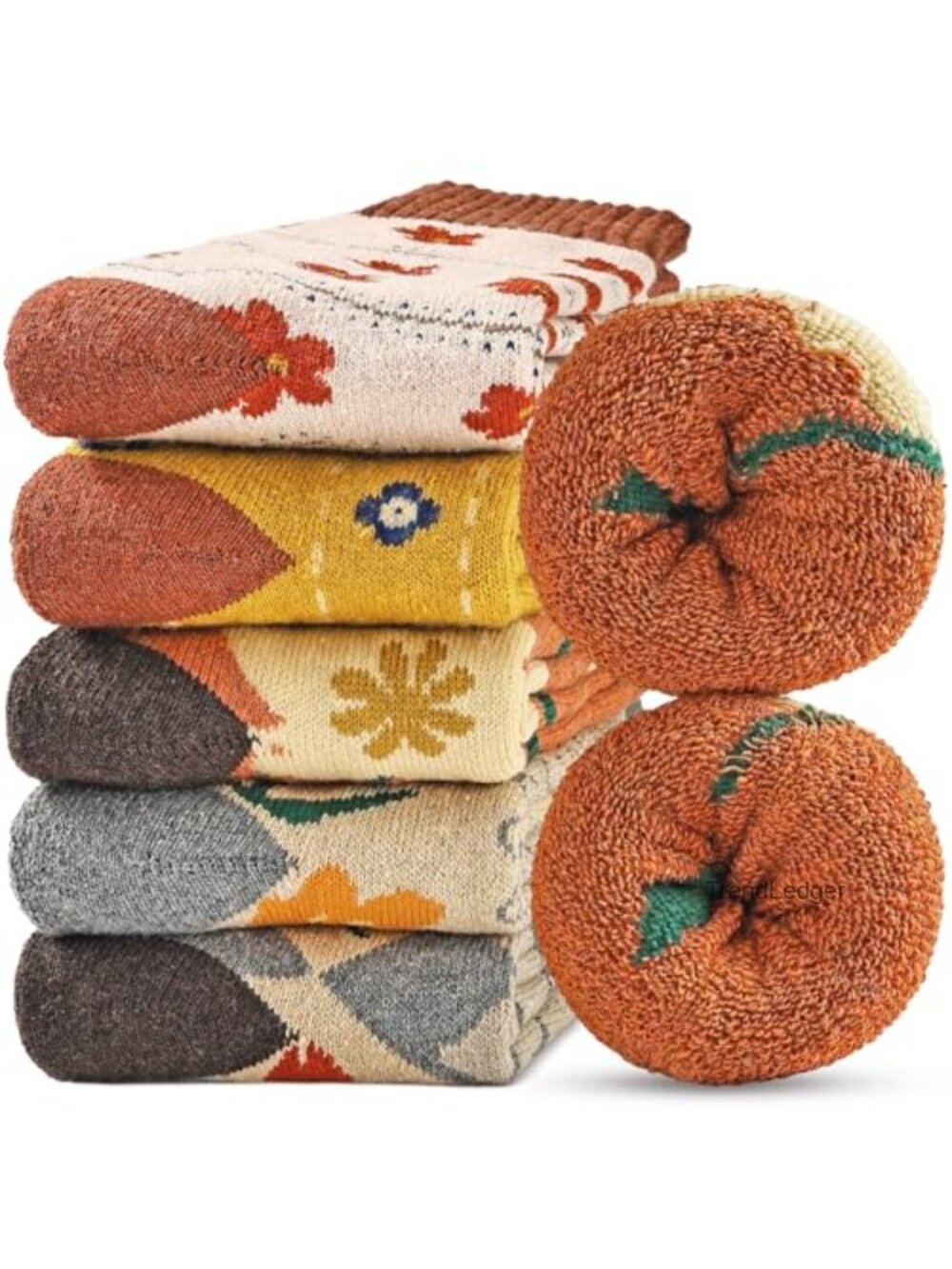 Wool Blend Thermal Crew Socks Thick Winter Warm Hiking Socks for Women